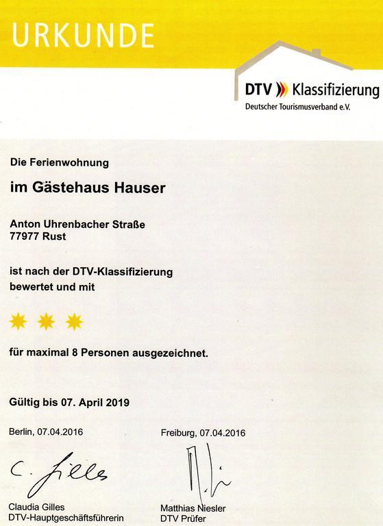 Gaestehaus Hauser ルスト エクステリア 写真